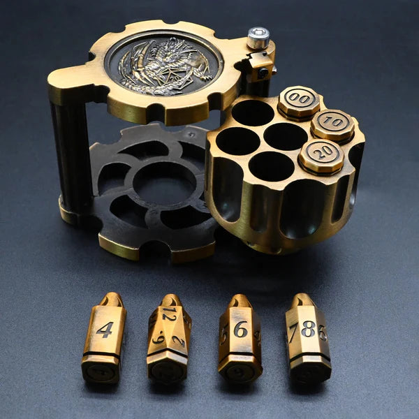 Revolver Metal Dice Set