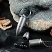 Titanium   Waterproof   Pill   Capsule   Container