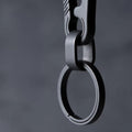 Titanium quick-release keychain
