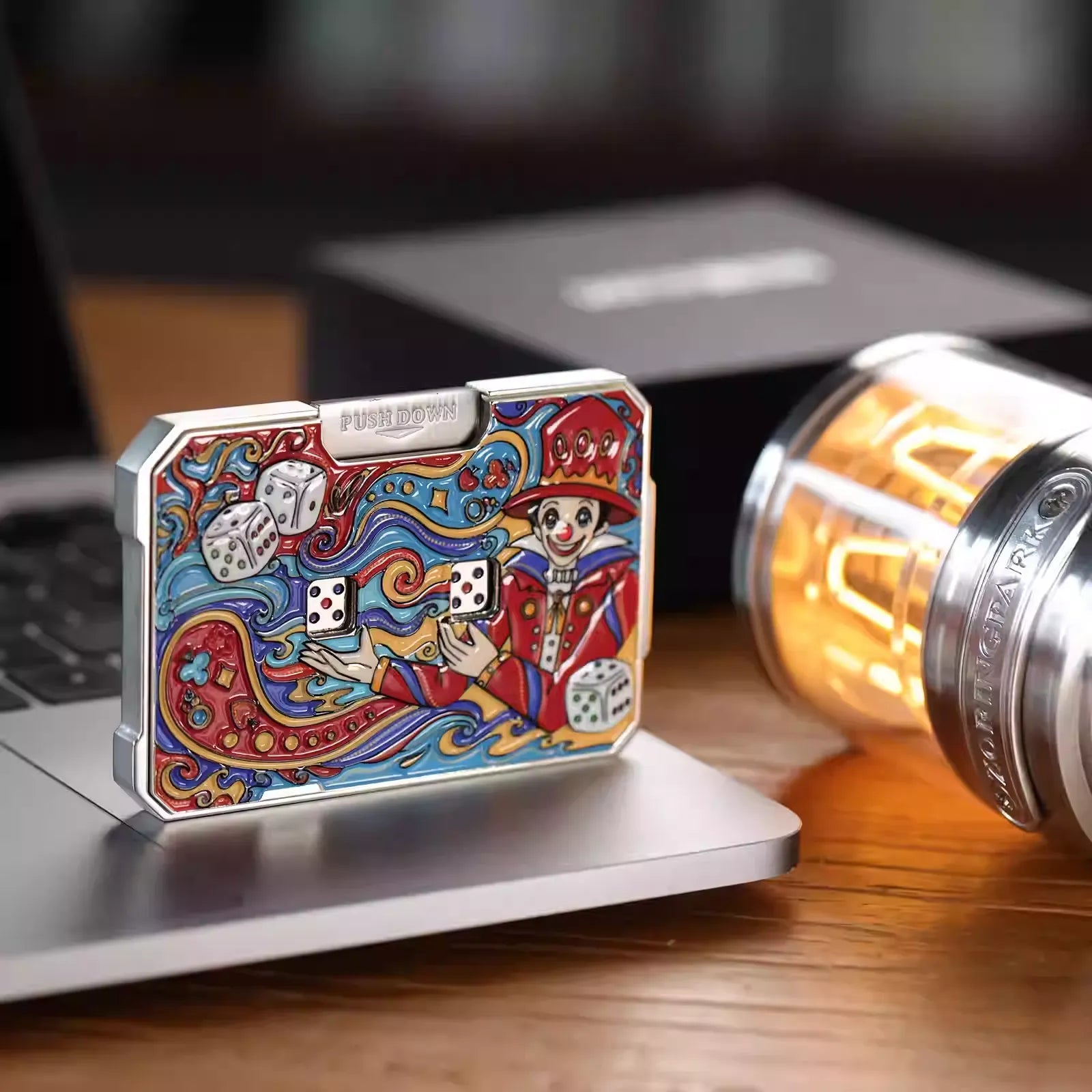 Metal Dice Card