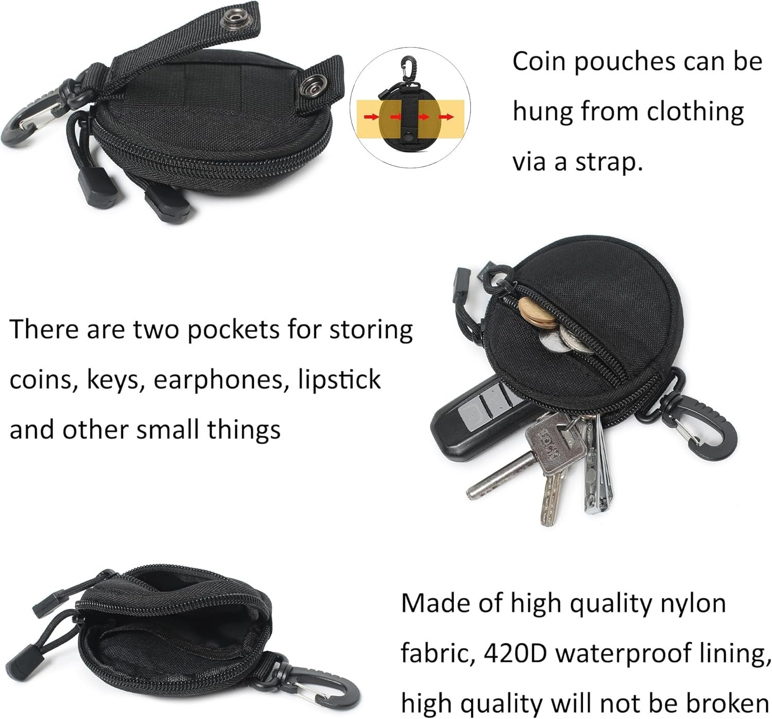 Round Coin Bag